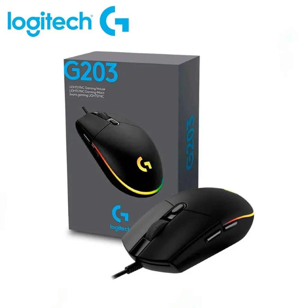 MOUSE LIGHTSYNC GAMING G203 BLACK LOGITECH2.webp